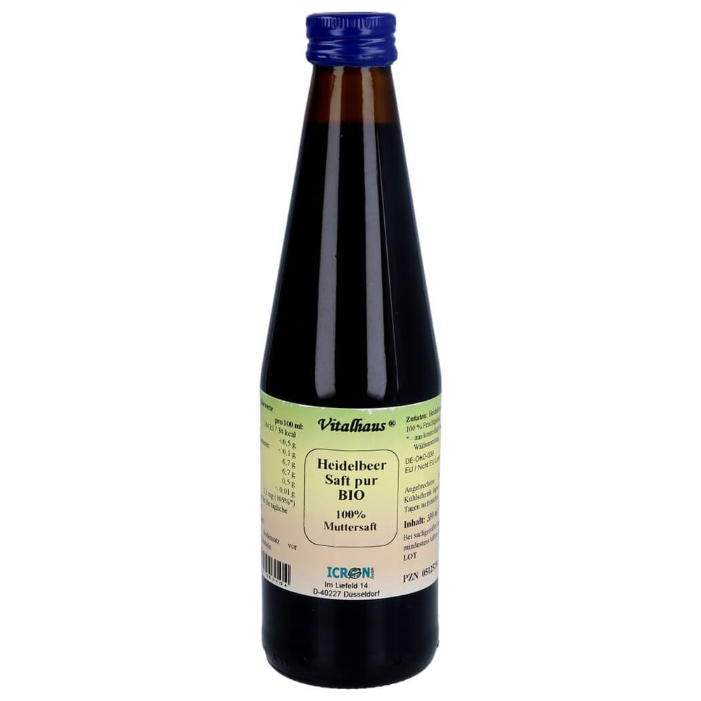 Heidelbeersaft Pur BIO VITALHAUS