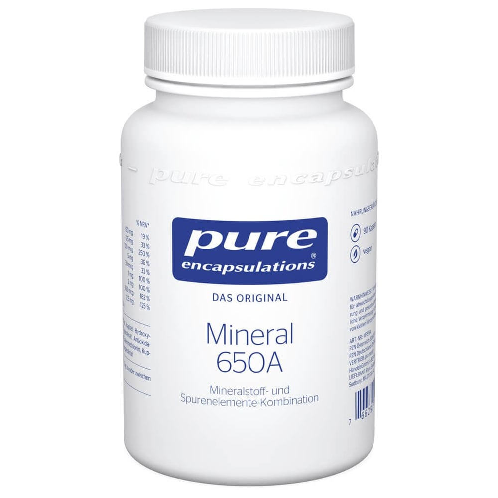 Pure Encapsulations Mineral 650a Kapseln