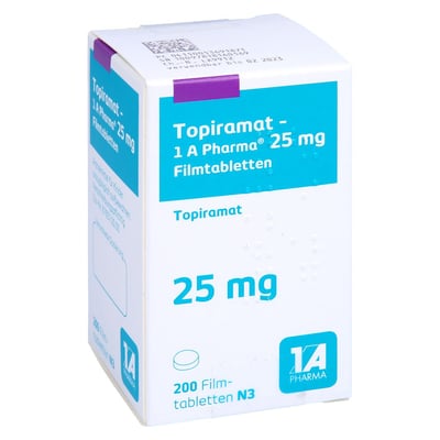 Topiramat-1 A Pharma 25mg Filmtabletten