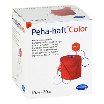 Peha Haft Color Fixierbinde 10cmx20m rot Produktbild 1