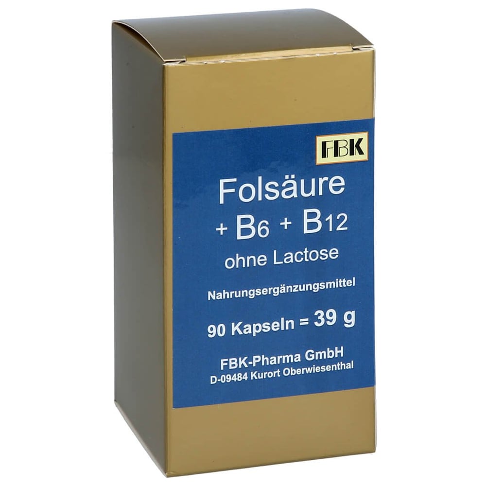 Folsäure + B6 + B12 ohne Lactose