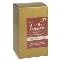 B12+B6+Folsäure ohne Lactose Kapseln