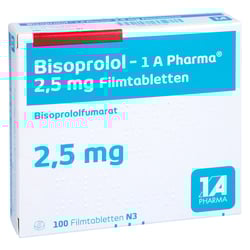 Bisoprolol-1A Pharma 2,5 mg