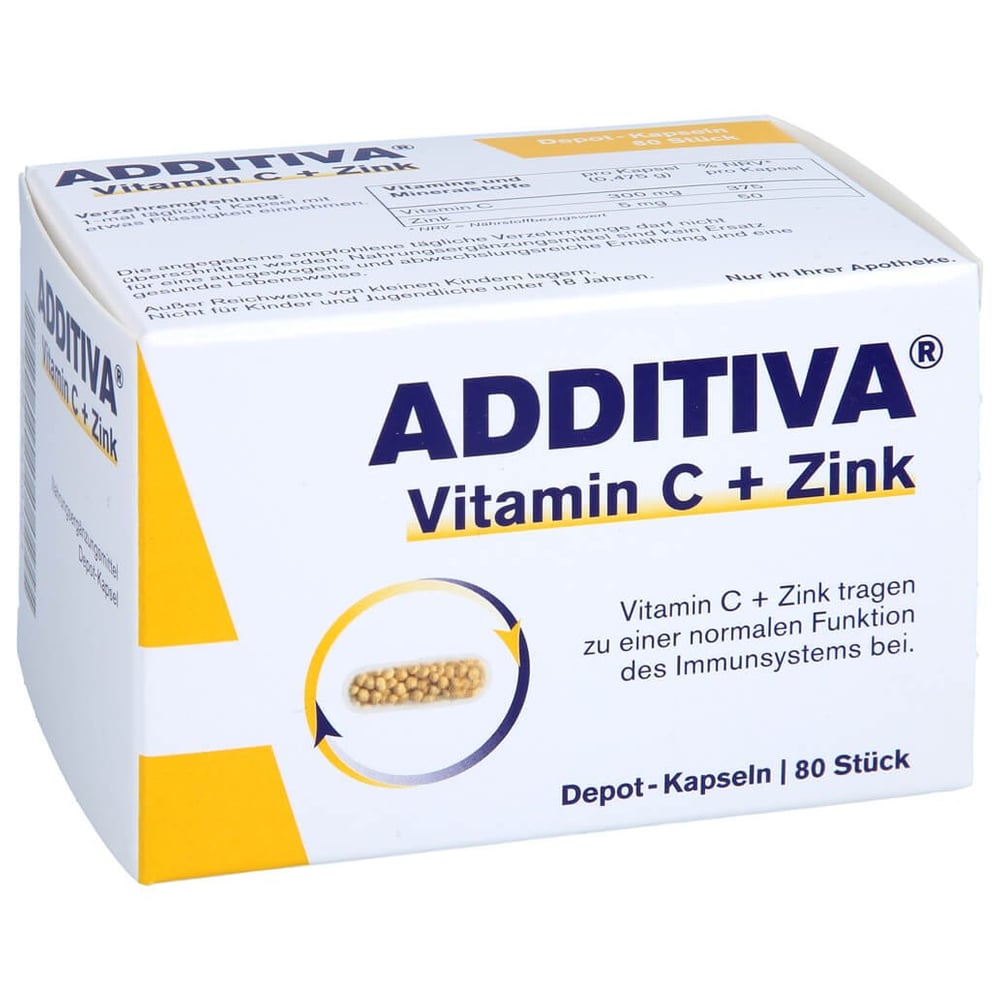 Additiva Vitamin C+Zink Depotkaps.Aktionspackung