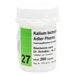 Biochemie Adler 27 Kalium bichrom D12 Adler Pharma