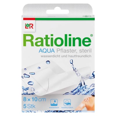 Ratioline aqua Duschpflaster plus 8x10 cm steril