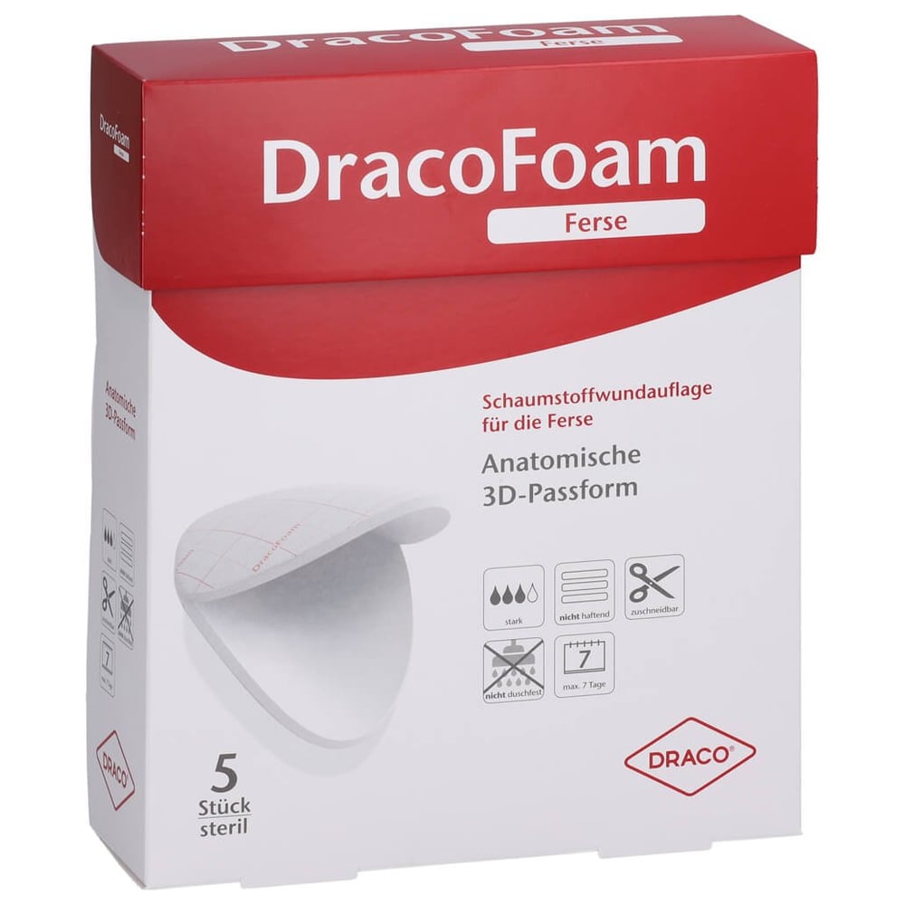 Dracofoam Schaumstoff Wundauflage Ferse