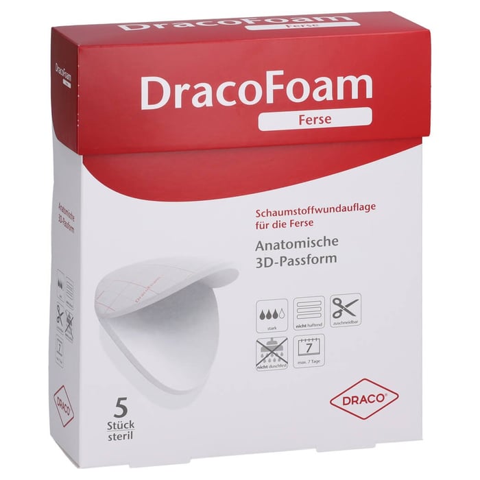Dracofoam Schaumstoff Wundauflage Ferse