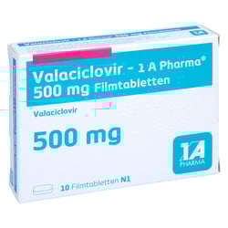 Valaciclovir - 1 A Pharma 500mg Filmtabletten