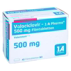 Valaciclovir - 1 A Pharma 500mg Filmtabletten