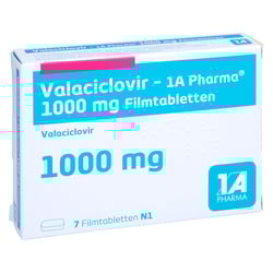 Valaciclovir - 1 A Pharma 1000 mg Filmtabletten