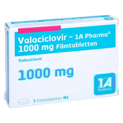 Valaciclovir - 1 A Pharma 1000 mg Filmtabletten