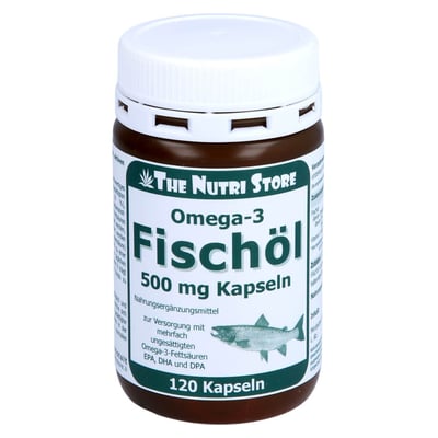 Omega-3 Fischöl Kapseln 500 mg Produktbild 1