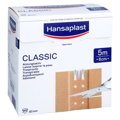 Hansaplast Classic Pflaster 6 cmx5 m 1001 Artikel Medical