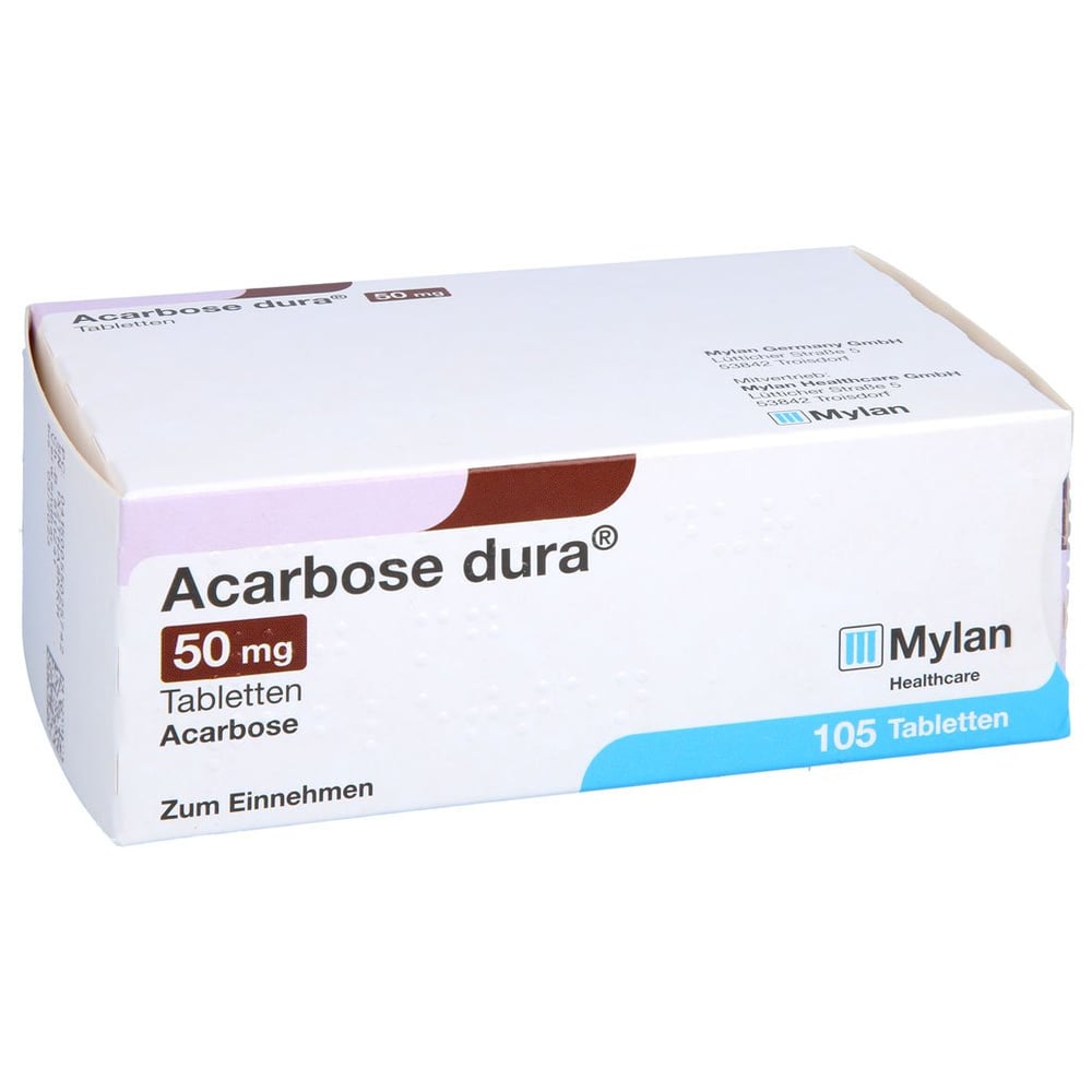 Acarbose dura 50 mg