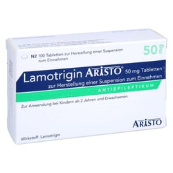 Lamotrigin Aristo 50 mg suspendierbare Tabletten