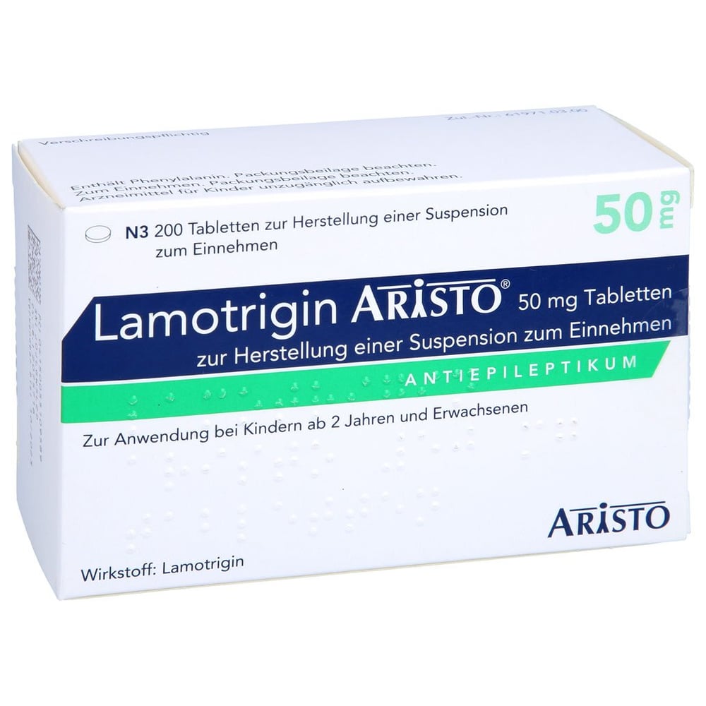 Lamotrigin Aristo 50 mg suspendierbare Tabletten