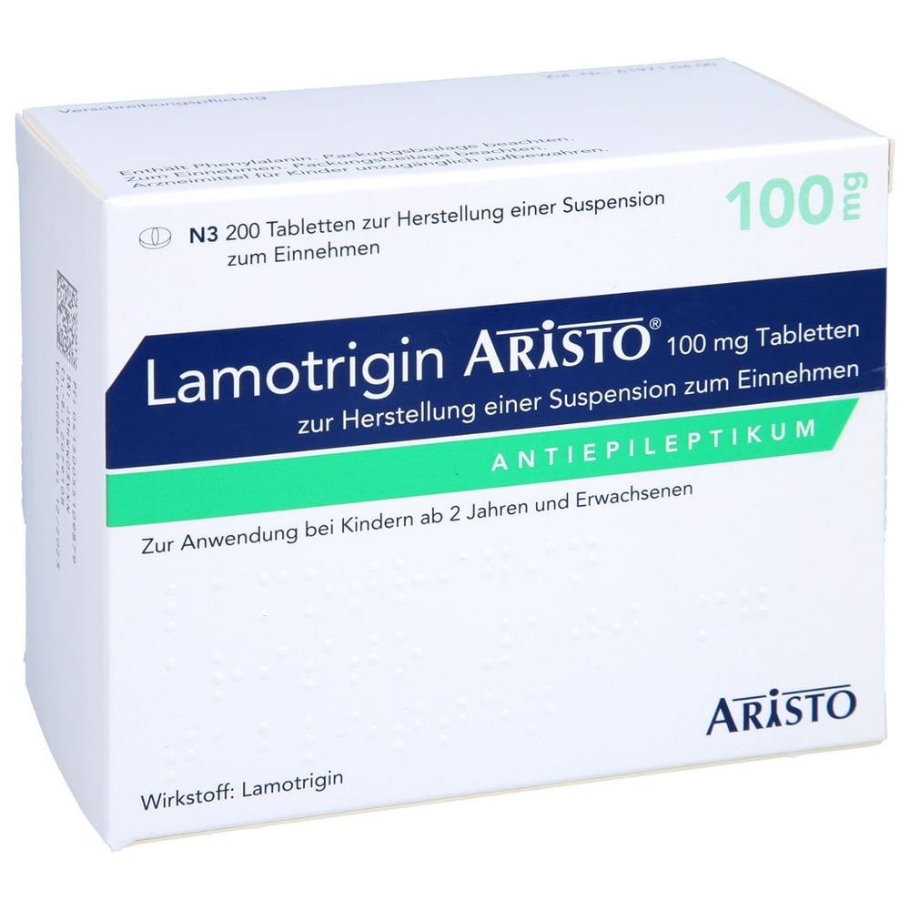 Lamotrigin Aristo 100 mg suspendierbare Tabletten