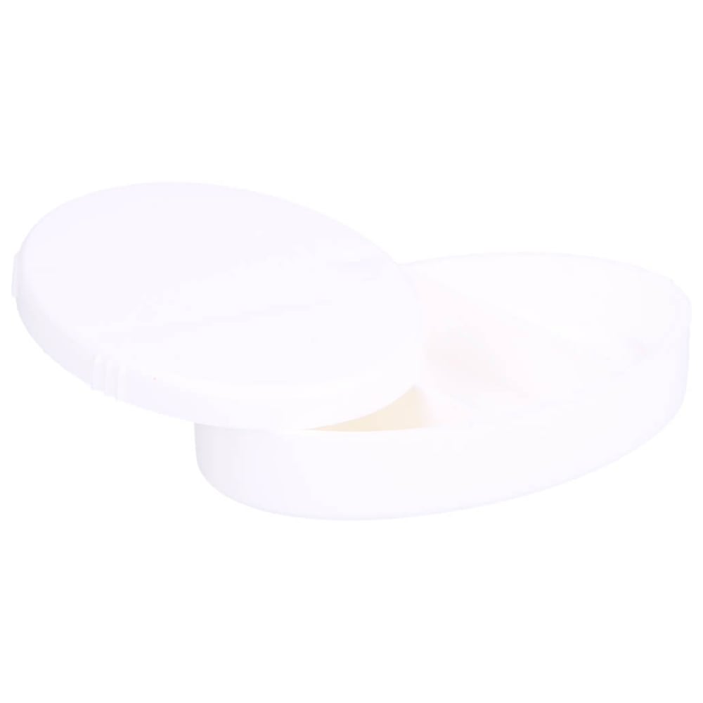 Pillendose oval Kunststoff 3 Fächer Vitalhaus