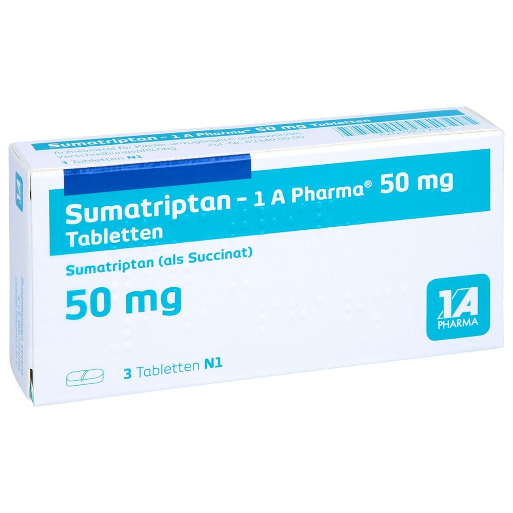 Sumatriptan - 1 A Pharma 50mg Tabletten