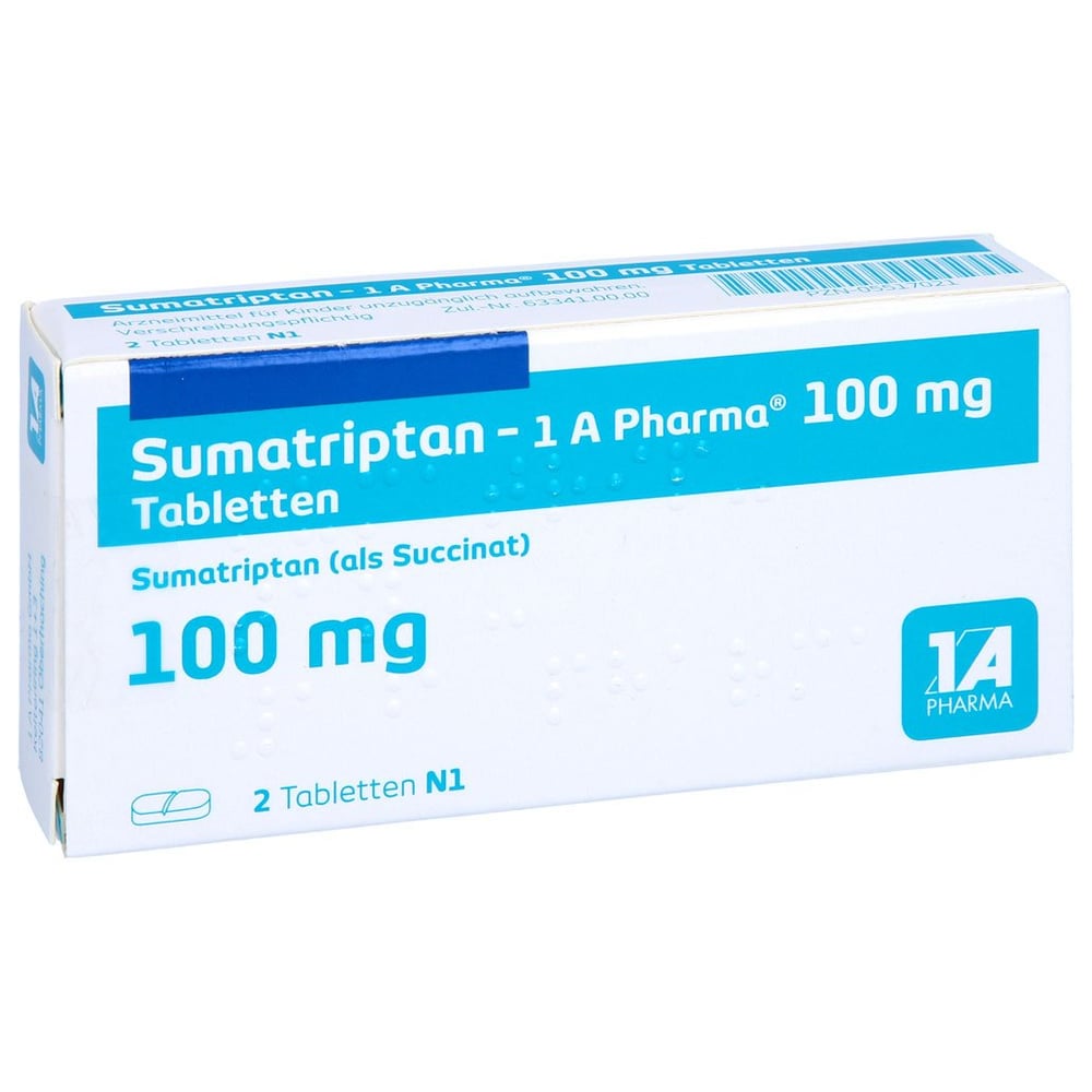 Sumatriptan - 1 A Pharma 100mg Tabletten
