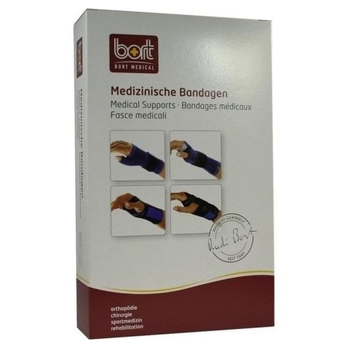 Bort Handgelenkstütze m.Aluschiene re.S schwarz