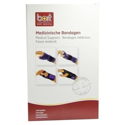 Bort Handgelenkstütze m.Aluschiene re.M schwarz