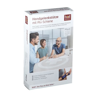 Bort Handgelenkstütze m.Aluschiene re.XL schwarz