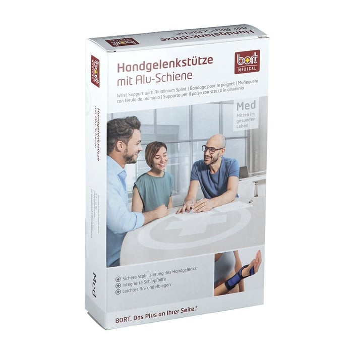 Bort Handgelenkstütze m.Aluschiene re.XL schwarz