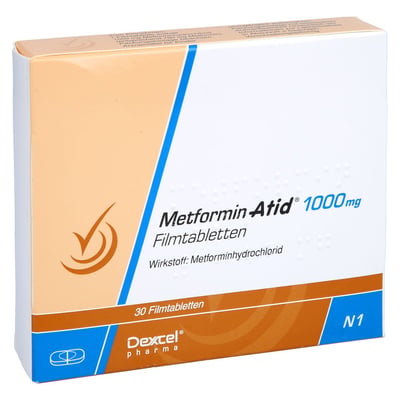 Metformin Atid 1000 mg Produktbild 1