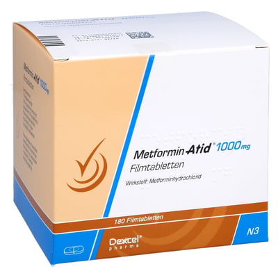 Metformin Atid 1000 mg Produktbild 1