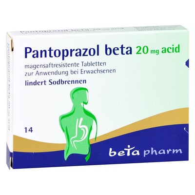Pantoprazol beta 20 mg acid