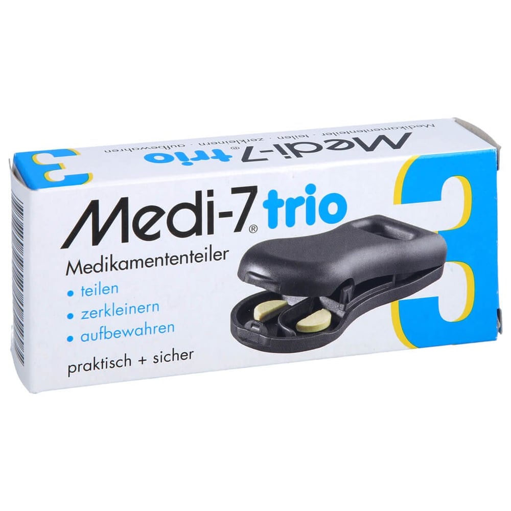Medi-7 trio Tablettenteiler grau