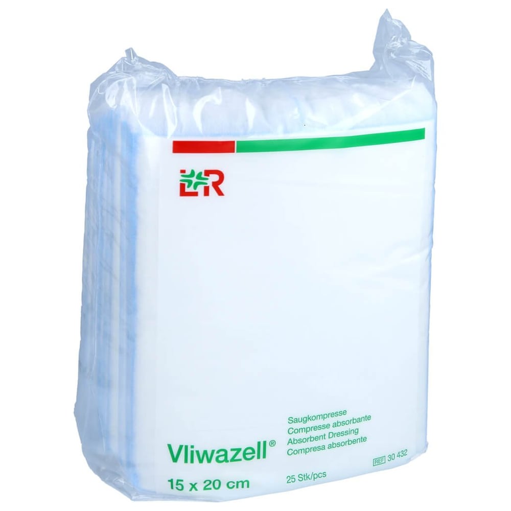Vliwazell Kompressen 15x20cm unsteril