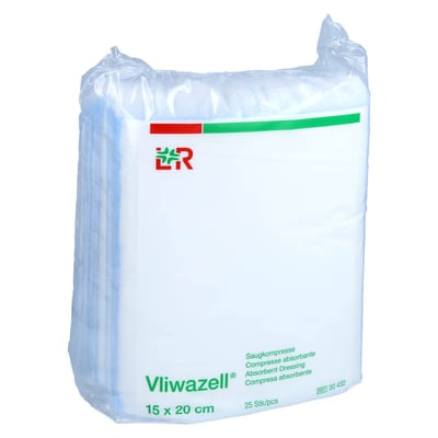 Vliwazell Kompressen 15x20cm unsteril