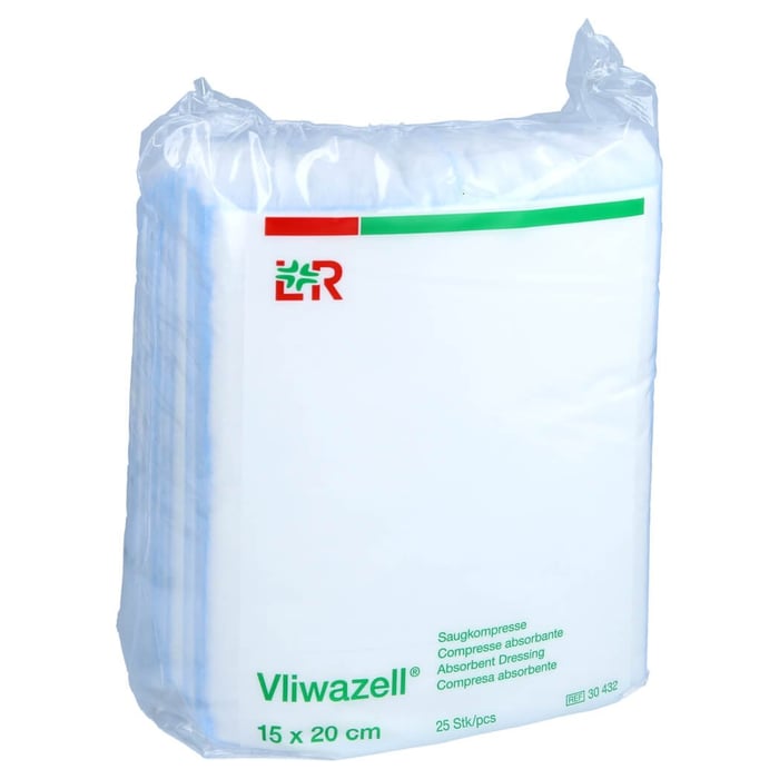 Vliwazell Kompressen 15x20cm unsteril