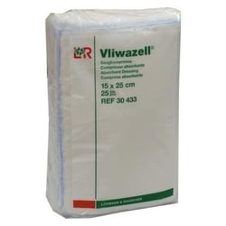 Vliwazell Kompressen 15x25 cm unsteril