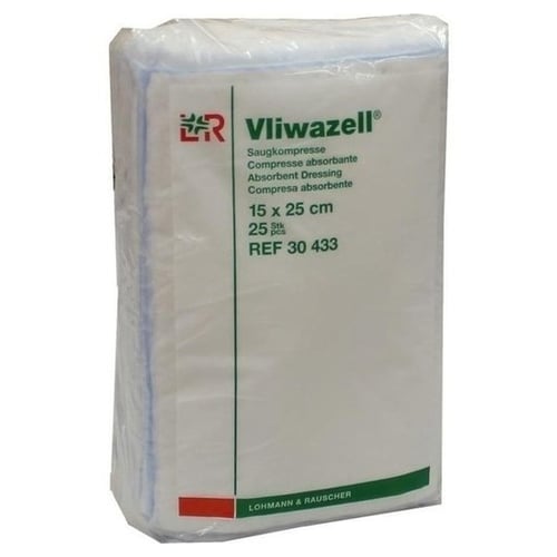 Vliwazell Kompressen 15x25 cm unsteril
