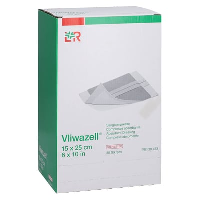 Vliwazell Kompressen 15x25 cm steril