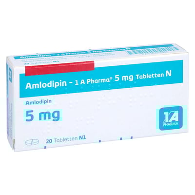 Amlodipin - 1 A Pharma 5 mg Tabletten N