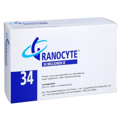 Granocyte 34 5Trockensub.+5wasservorgef.Fertigspr.