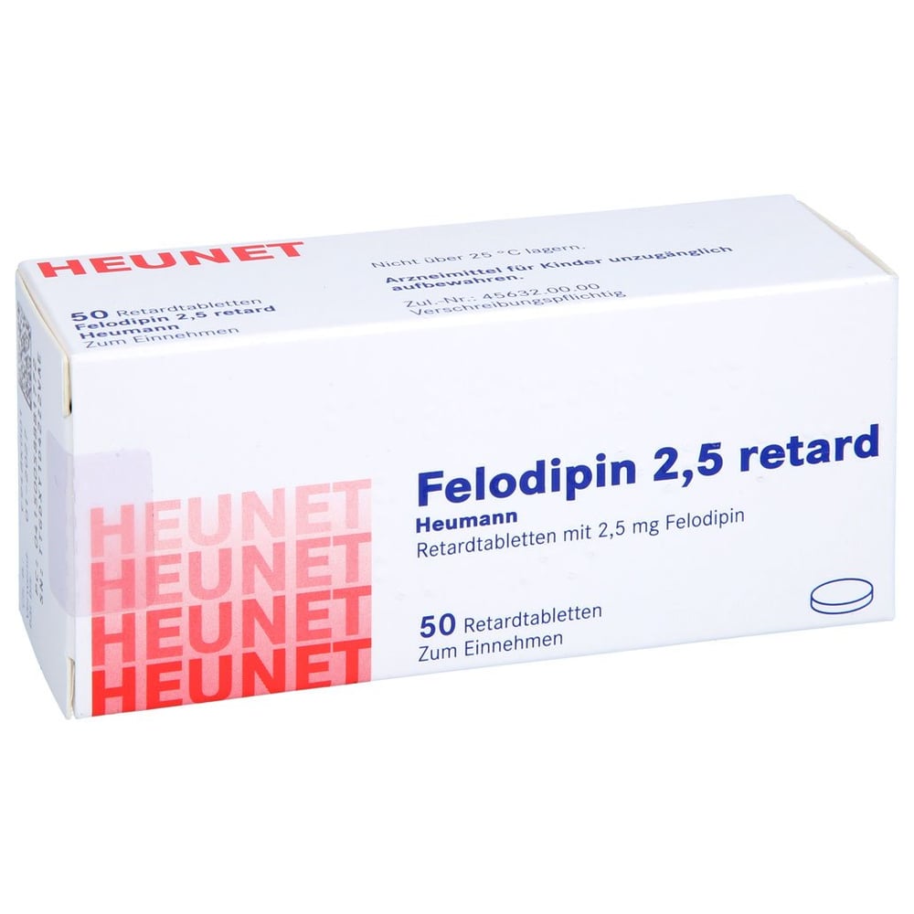 Felodipin 2,5 retard Heumann Heunet