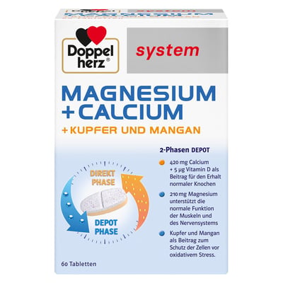 Doppelherz Magnesium+Calcium+Kupfer u Manga system