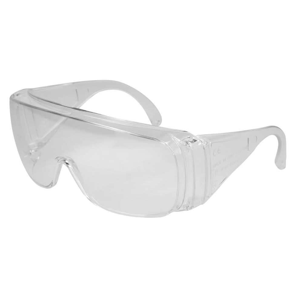 Schutzbrille mit Seitenschutz PVC transp.