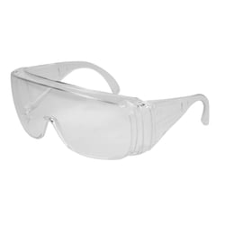 Schutzbrille mit Seitenschutz PVC transp.