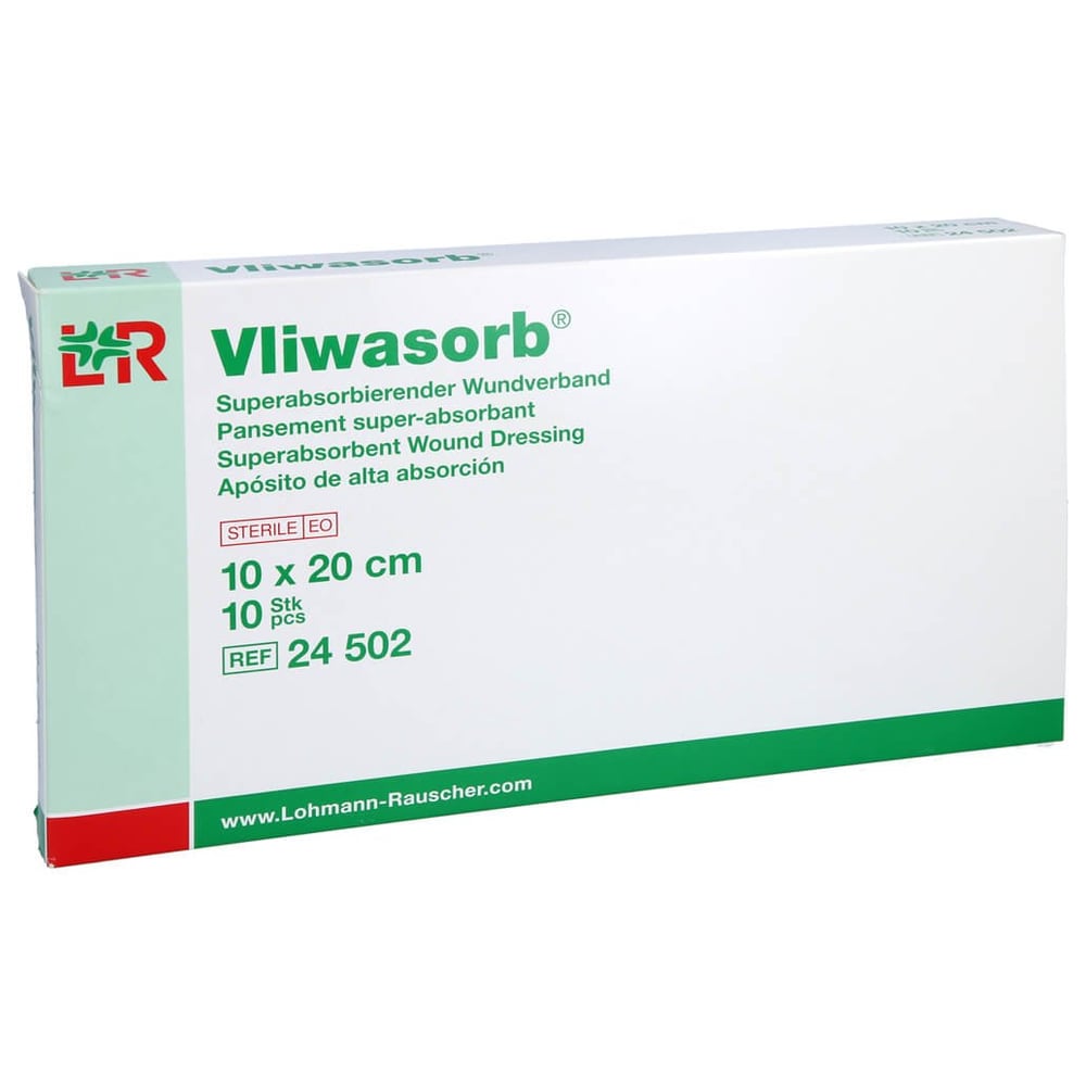 Vliwasorb superabsorbierend.Wundverband10x20cm ste