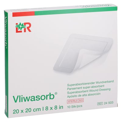 Vliwasorb superabsorbierend.Wundverband20x20cm ste