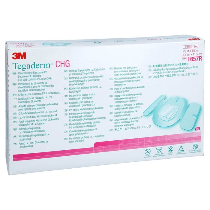 Tegaderm CHG 3M IV Fixierband 8.5x11.5cm