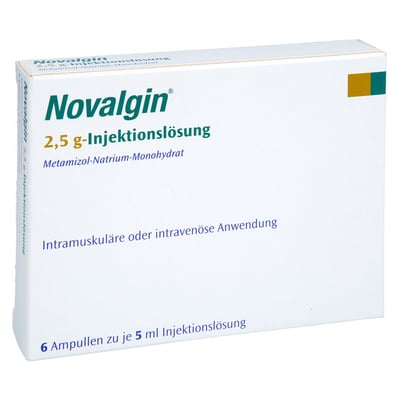 Novalgin 2,5 g-Injektion Lösung Ampullen Produktbild 1