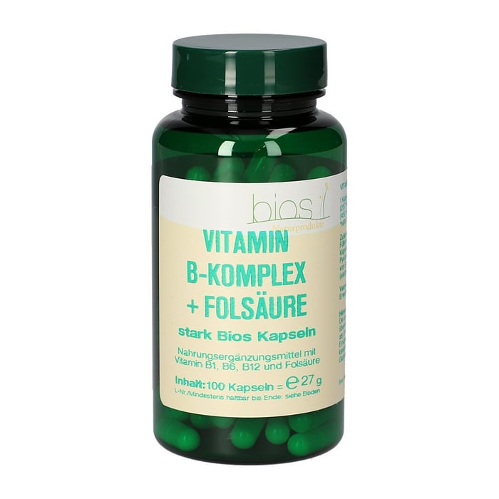 Vitamin B Komplex+Folsäure stark Bios Kapseln